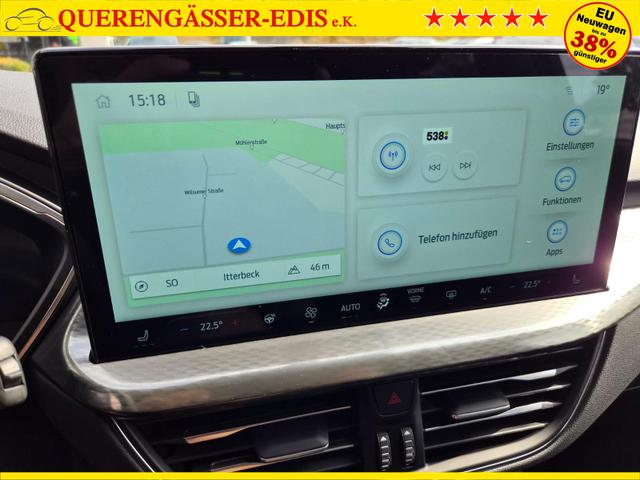 Ford Kuga Titanium 243PS PHEV Automatik Sitzheizung v+h Lenkradheizung Frontscheibe beheizb. Klimaautomatik Navi SYNC4 Apple CarPlay Android Auto Touchscreen PDC 4xKamera 2xKeyless 17"LM vollelektr. Reichweite 66KM 