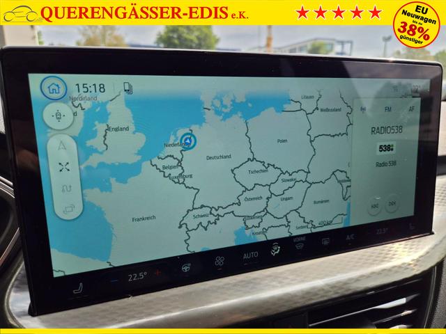 Ford Kuga Titanium 243PS PHEV Automatik Sitzheizung v+h Lenkradheizung Frontscheibe beheizb. Klimaautomatik Navi SYNC4 Apple CarPlay Android Auto Touchscreen PDC 4xKamera 2xKeyless 17"LM vollelektr. Reichweite 66KM 