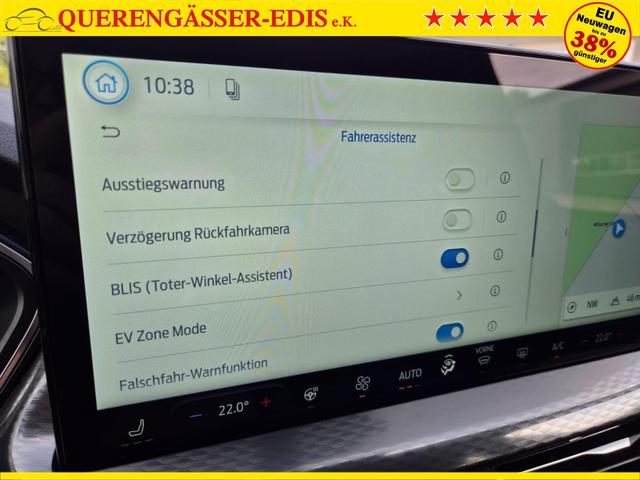 Ford Kuga Titanium 243PS PHEV Automatik Sitzheizung v+h Lenkradheizung Frontscheibe beheizb. Klimaautomatik Navi SYNC4 Apple CarPlay Android Auto Touchscreen PDC 4xKamera 2xKeyless 17"LM vollelektr. Reichweite 66KM 