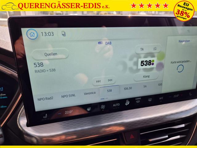 Ford Kuga Titanium 243PS PHEV Automatik schwenkb. AHK elektr. PanoDach Sitzheizung v+h Lenkradheizung Frontscheibe beheizb. Klimaautomatik Navi SYNC4 Apple CarPlay Android Auto Touchscreen PDC 4xKamera 2xKeyless 17"LM vollelektr. Reichweite 66KM 