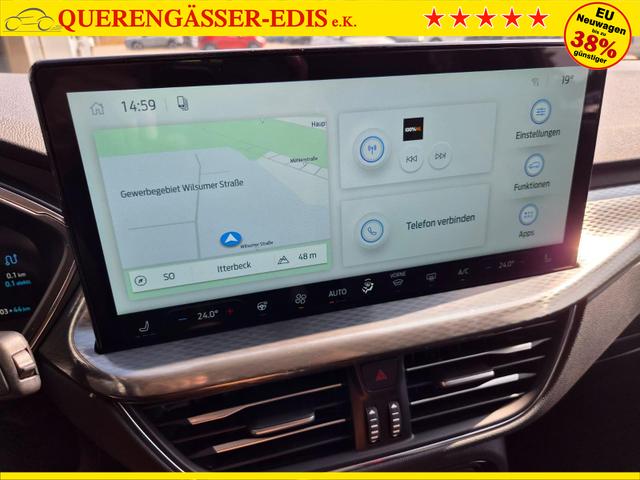 Ford Kuga Titanium 243PS PHEV Automatik Sitzheizung v+h Lenkradheizung Frontscheibe beheizb. Klimaautomatik Navi SYNC4 Apple CarPlay Android Auto Touchscreen PDC 4xKamera 2xKeyless 17"LM vollelektr. Reichweite 66KM 