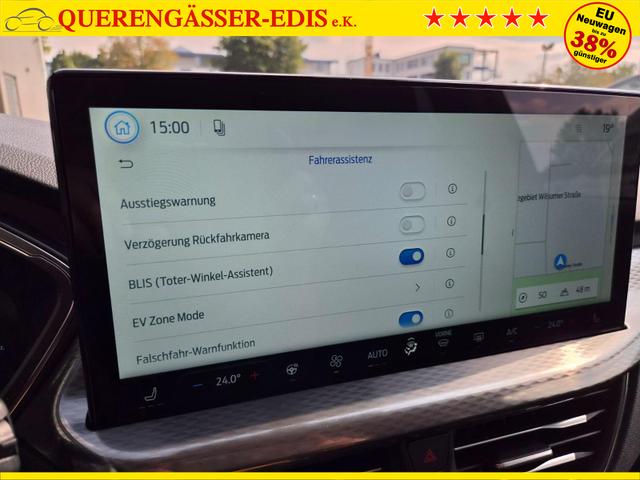 Ford Kuga Titanium 243PS PHEV Automatik Sitzheizung v+h Lenkradheizung Frontscheibe beheizb. Klimaautomatik Navi SYNC4 Apple CarPlay Android Auto Touchscreen PDC 4xKamera 2xKeyless 17"LM vollelektr. Reichweite 66KM 