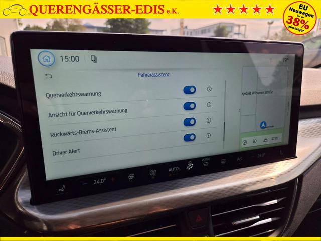 Ford Kuga Titanium 243PS PHEV Automatik Sitzheizung v+h Lenkradheizung Frontscheibe beheizb. Klimaautomatik Navi SYNC4 Apple CarPlay Android Auto Touchscreen PDC 4xKamera 2xKeyless 17"LM vollelektr. Reichweite 66KM 