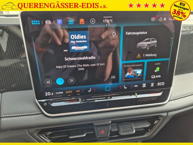 Volkswagen Tiguan Life 1,5 l eHybrid OPF 204PS DSG Design Paket "Dark" LED-Plus-Scheinw. elektr. Heckklappe Sitzheizung v+h Lenkradheizung R&uuml;ckf.Kamera Klimaautomatik VW-Radio Bluetooth wireless Apple CarPlay + Android Auto PDC ACC 2xKeyless Digital Cockpit 