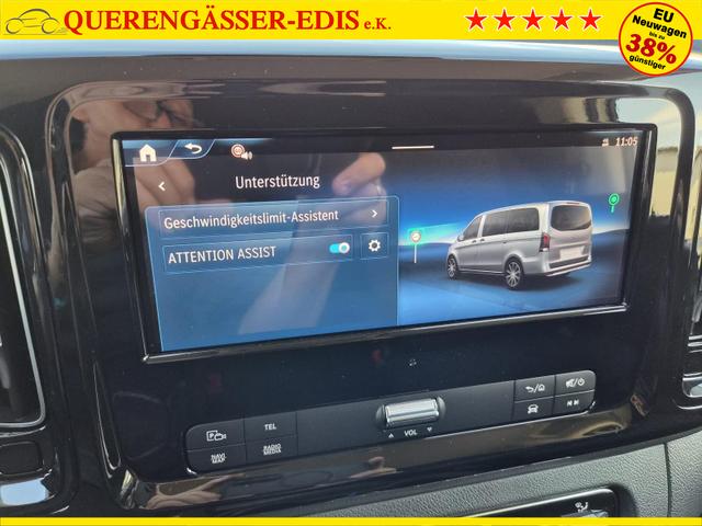Mercedes-Benz Vito 114 PRO L2 2.0 CDI 136PS Automatik 2,8t 2-Sitzer Chrompaket innen AHK Klimaautomatik Bluetooth DAB Apple CarPlay Android Auto PDC v+h R&uuml;ckf.Kamera Tempomat Ganzj.Reifen 