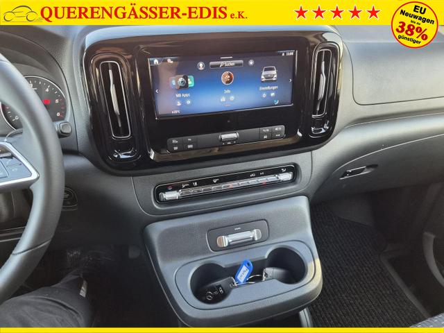 Mercedes-Benz Vito 114 PRO L2 2.0 CDI 136PS Automatik 2,8t 2-Sitzer Chrompaket innen AHK Klimaautomatik Bluetooth DAB Apple CarPlay Android Auto PDC v+h R&uuml;ckf.Kamera Tempomat Ganzj.Reifen 
