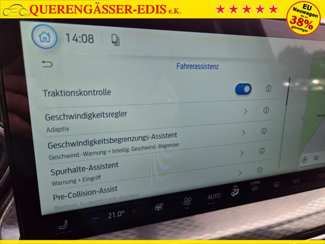 Ford Kuga Titanium 243PS PHEV Automatik elektr. PanoDach Sitzheizung v+h Lenkradheizung Frontscheibe beheizb. Klimaautomatik Navi SYNC4 Apple CarPlay Android Auto Touchscreen PDC 4xKamera 2xKeyless 17"LM vollelektr. Reichweite 66KM 