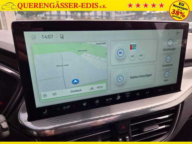 Ford Kuga Titanium 243PS PHEV Automatik elektr. PanoDach Sitzheizung v+h Lenkradheizung Frontscheibe beheizb. Klimaautomatik Navi SYNC4 Apple CarPlay Android Auto Touchscreen PDC 4xKamera 2xKeyless 17"LM vollelektr. Reichweite 66KM 