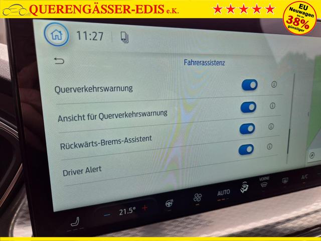 Ford Kuga Titanium 243PS PHEV Automatik schwenkb. AHK Sitzheizung v+h Lenkradheizung Frontscheibe beheizb. Klimaautomatik Navi SYNC4 Apple CarPlay Android Auto Touchscreen PDC 4xKamera 2xKeyless 17"LM vollelektr. Reichweite 66KM 