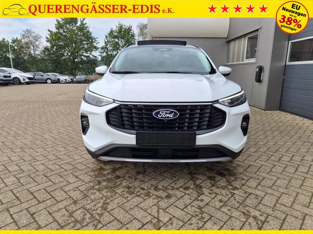 Ford Kuga Titanium 243PS PHEV Automatik schwenkb. AHK elektr. PanoDach Sitzheizung v+h Lenkradheizung Frontscheibe beheizb. Klimaautomatik Navi SYNC4 Apple CarPlay Android Auto Touchscreen PDC 4xKamera 2xKeyless 17"LM vollelektr. Reichweite 66KM 