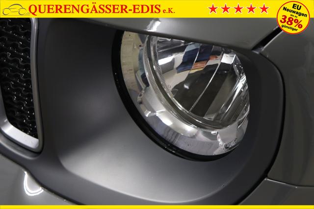 Jeep Renegade 1.5 T4 DCT7 e-Hybrid Limited 1469 96 kW503 Sting Grey 020 Stoff Schwarz "Navigationssystem 2T2 Funktions-Paket CommandView® Panorama-Glasschiebedach 7KS Winter-Paket UGM Uconnect Smartouch 8.4 mit 8,4""-Touchscreen, Navigationssystem, Bluetooth, AUX-IN-und USB sowie DAB, Apple CarPlay&Android Auto und LIVE Services 070 Seitenscheiben hinten und Heckscheibe verdunkelt 8CZ Sting Grey"