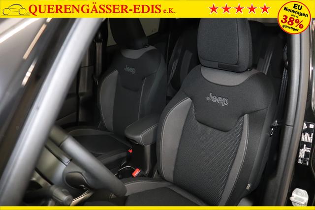 Jeep Renegade 1.0 T3 GSE Limited 999 88 kW601 - Solid Black 020 Stoff schwarz "2T2 Funktions-Paket CommandView® Panorama-Glasschiebedach 2Y7 Business-Paket 7KS Winter-Paket 5CK Solid Black", Beispielbilder, ggf. teilweise mit Sonderausstattung