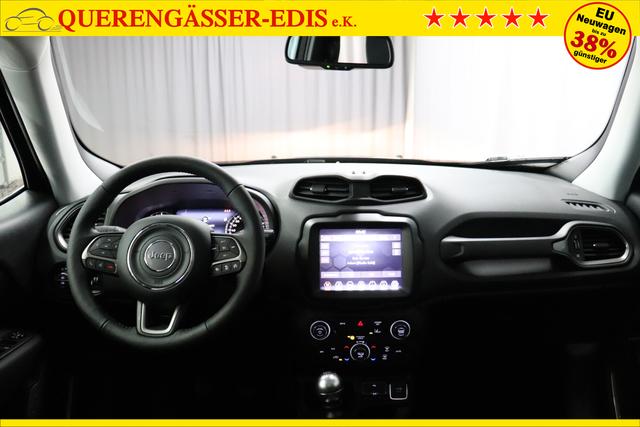 Jeep Renegade 1.0 T3 GSE Limited 999 88 kW601 - Solid Black 020 Stoff schwarz "2T2 Funktions-Paket CommandView® Panorama-Glasschiebedach 2Y7 Business-Paket 7KS Winter-Paket 5CK Solid Black", Beispielbilder, ggf. teilweise mit Sonderausstattung