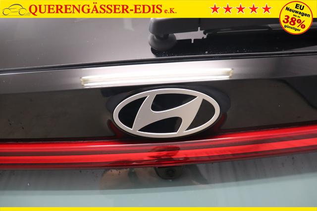 Hyundai i20 Family 1.0 T-GDI 73 kW (100 PS) Navigationssystem, Klimaautomatik, Sitzheizung, Lenkradheizung, Radio mit DAB, Apple CarPlay & Android Auto, Rückfahrkamera, Einparkhilfe hinten, Lichtsensor, Spurassistent, Fernlichtassistent, Verkehrszeichenassistent uvm. 