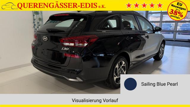 i30 Sailing Blue Vorlauf, Beispielbilder, ggf. teilweise mit Sonderausstattung