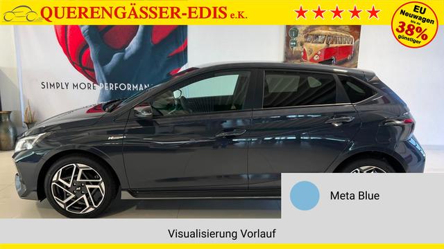 i20 Meta Blue Vorlauf, Beispielbilder, ggf. teilweise mit Sonderausstattung