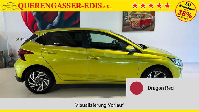 i20 Go Plus Dragon Red Vorlauf, Beispielbilder, ggf. teilweise mit Sonderausstattung