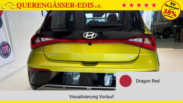 i20 Go Plus Dragon Red Vorlauf, Beispielbilder, ggf. teilweise mit Sonderausstattung
