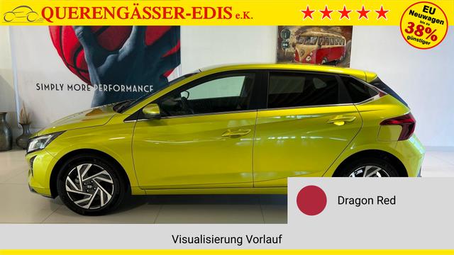 i20 Go Plus Dragon Red Vorlauf, Beispielbilder, ggf. teilweise mit Sonderausstattung