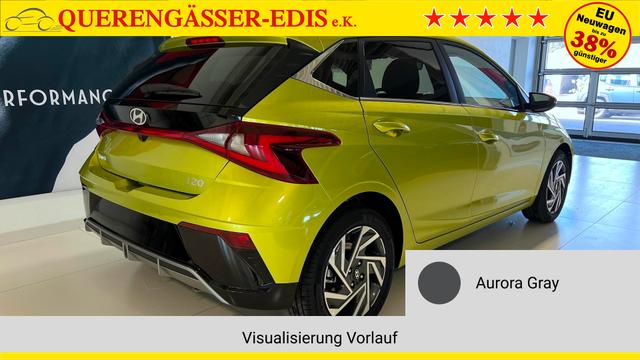 i20 Go Plus Aurora Gray Vorlauf, Beispielbilder, ggf. teilweise mit Sonderausstattung