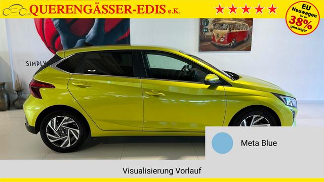 i20 Meta Blue Vorlauf, Beispielbilder, ggf. teilweise mit Sonderausstattung