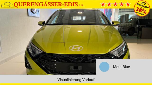 i20 Meta Blue Vorlauf, Beispielbilder, ggf. teilweise mit Sonderausstattung