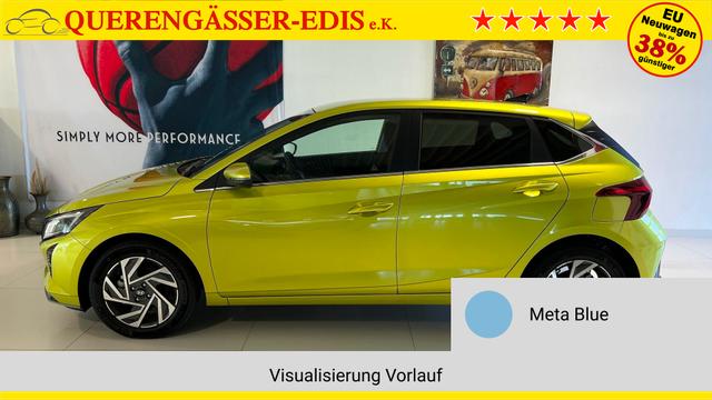 i20 Meta Blue Vorlauf, Beispielbilder, ggf. teilweise mit Sonderausstattung