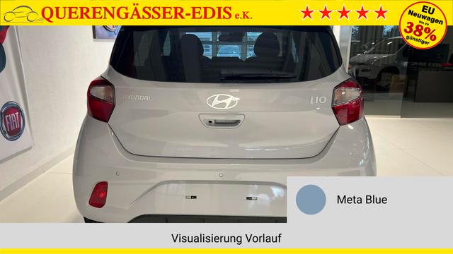 i10 GO Plus Meta Blue Vorlauf, Beispielbilder, ggf. teilweise mit Sonderausstattung