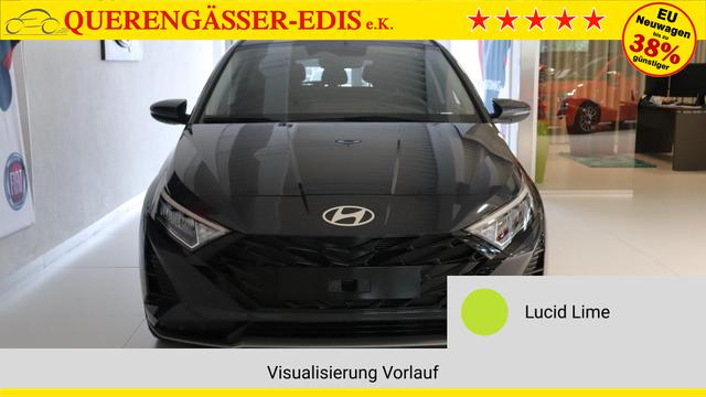 i20 GO Plus Lucid Lime Vorlauf, Beispielbilder, ggf. teilweise mit Sonderausstattung