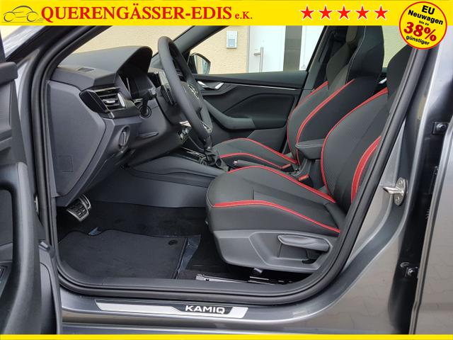 Skoda / Kamiq / Grau / Monte Carlo / / Pano Dach Schwarz AHK DSG, Beispielbilder, ggf. teilweise mit Sonderausstattung