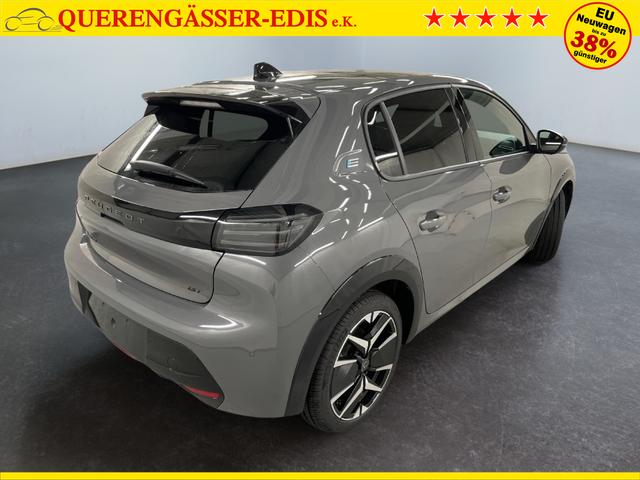 Peugeot e-208 54kWh 156PS/115kW GT Pack 2026, 421km WLTP | +17" ALU +Glasdach +RFK +Adaptiver Tempomat +P.Sensor V+H +EL. Fahrersitz +Massage +Apple CarPlay +W&auml;rmepumpe 
