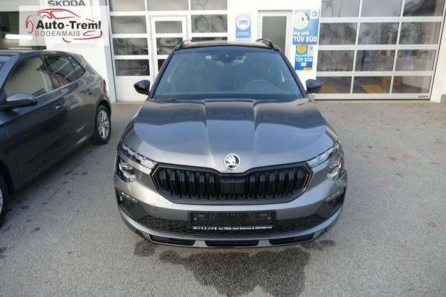 Skoda Kamiq Monte Carlo Facelift 1.5 TSI DSG 150 PS Matrix LED 17" ALU Kajam Pano Kamera PDCvo+hi SHZ Beh.WS Lenkradheizung Navi via Smart Link AHK Vorbereitung Reserverad Colour Concept 