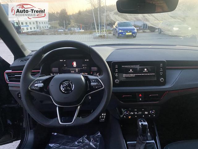 Skoda Kamiq Monte Carlo Facelift 1.0 TSI DSG 116 PS Matrix 5JG Ebener Ladeboden LED 17" ALU Kajam Pano Kamera PDCvo+hi SHZ Lenkradheizung Navi via Smart Link 