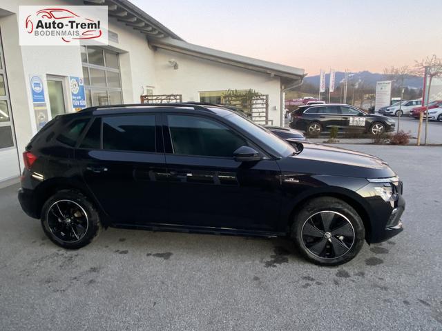 Skoda Kamiq Monte Carlo Facelift 1.0 TSI DSG 116 PS Matrix 5JG Ebener Ladeboden LED 17" ALU Kajam Pano Kamera PDCvo+hi SHZ Lenkradheizung Navi via Smart Link 