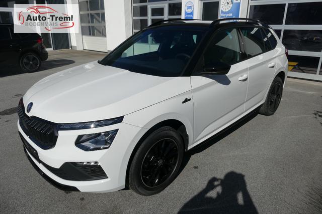 Skoda Kamiq Monte Carlo Facelift 1.0 TSI DSG 116 PS Matrix 5JG Ebener Ladeboden LED 17" ALU Kajam Pano Kamera PDCvo+hi SHZ Lenkradheizung Navi via Smart Link Colour Concept Color 