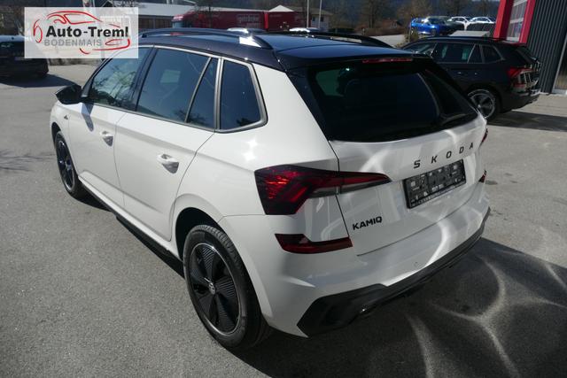 Skoda Kamiq Monte Carlo Facelift 1.0 TSI DSG 116 PS Matrix 5JG Ebener Ladeboden LED 17" ALU Kajam Pano Kamera PDCvo+hi SHZ Lenkradheizung Navi via Smart Link Colour Concept Color 