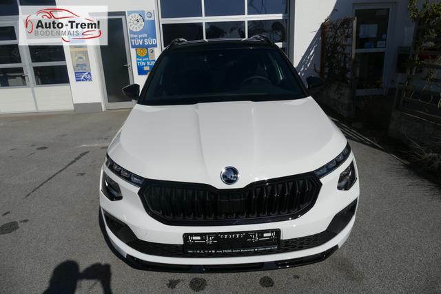 Skoda Kamiq Monte Carlo Facelift 1.0 TSI DSG 116 PS Matrix 5JG Ebener Ladeboden LED 17" ALU Kajam Pano Kamera PDCvo+hi SHZ Lenkradheizung Navi via Smart Link Colour Concept Color 