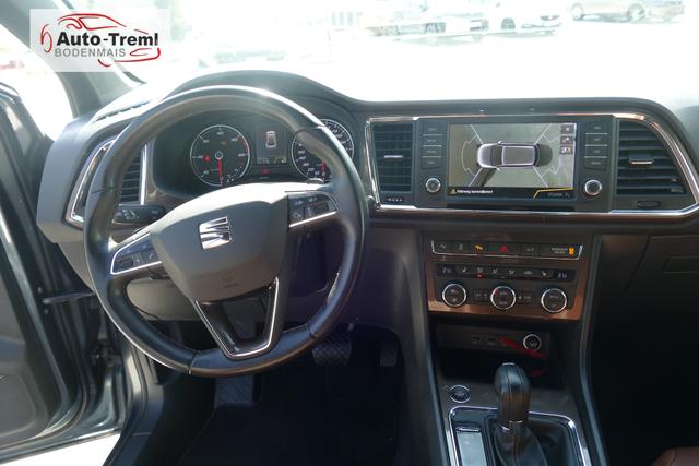 Seat Ateca Xcellence 2.0 TDI DSG 4x4 190 PS AHK Pano TopView el.Sitz Leder el.Heckklappe Virtual Pedal beh.WS SHZ Parklenk Sound System Garantie 