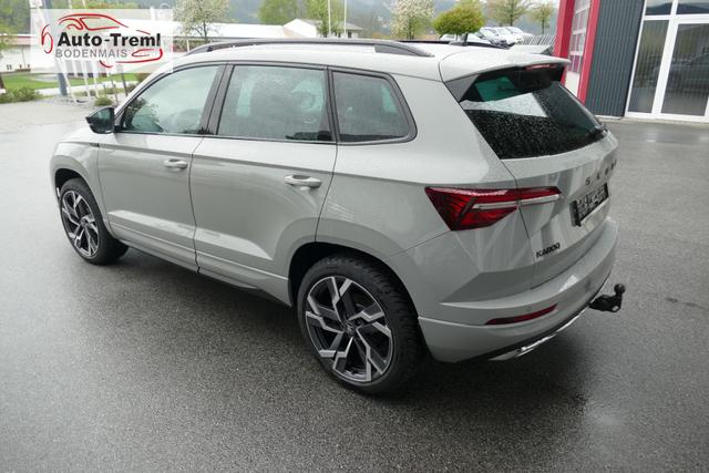 Skoda Karoq Sportline 2.0 TSI DSG 190 PS 4x4 5JG AHK Navi Pano 19" Alu beh.WS. SHZvo+hi Kamera PCDvo+hi variabler Ladeboden 