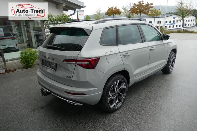Skoda Karoq Sportline 2.0 TSI DSG 190 PS 4x4 5JG AHK Navi Pano 19" Alu beh.WS. SHZvo+hi Kamera PCDvo+hi variabler Ladeboden 