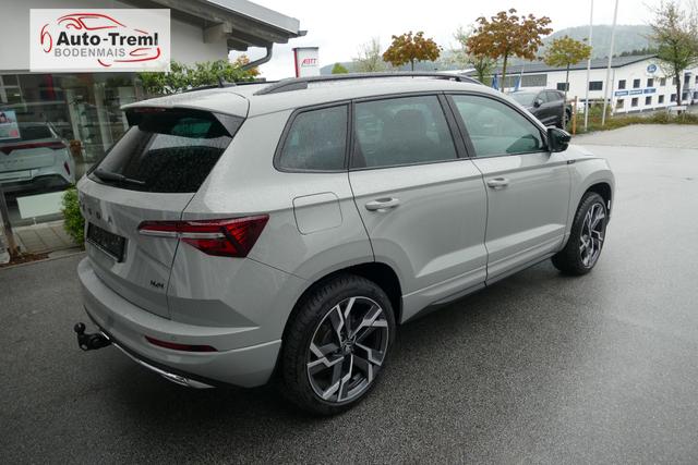 Skoda Karoq Sportline 2.0 TSI DSG 190 PS 4x4 5JG AHK Navi Pano 19" Alu beh.WS. SHZvo+hi Kamera PCDvo+hi variabler Ladeboden 