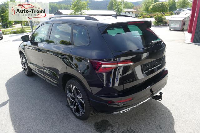 Skoda Karoq Sportline 2.0 TSI DSG 190 PS 4x4 5JG AHK Navi 19" Alu beh.WS. SHZvo+hi Kamera PCDvo+hi variabler Ladeboden 