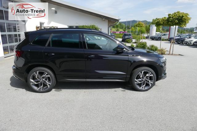 Skoda Karoq Sportline 2.0 TSI DSG 190 PS 4x4 5JG AHK Navi 19" Alu beh.WS. SHZvo+hi Kamera PCDvo+hi variabler Ladeboden 