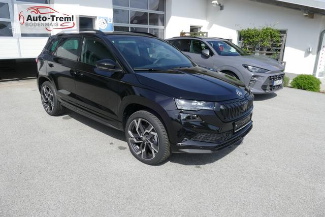 Skoda Karoq Sportline 2.0 TSI DSG 190 PS 4x4 5JG AHK Navi 19" Alu beh.WS. SHZvo+hi Kamera PCDvo+hi variabler Ladeboden 