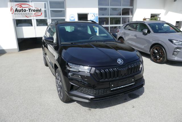 Skoda Karoq Sportline 2.0 TSI DSG 190 PS 4x4 5JG AHK Navi 19" Alu beh.WS. SHZvo+hi Kamera PCDvo+hi variabler Ladeboden 
