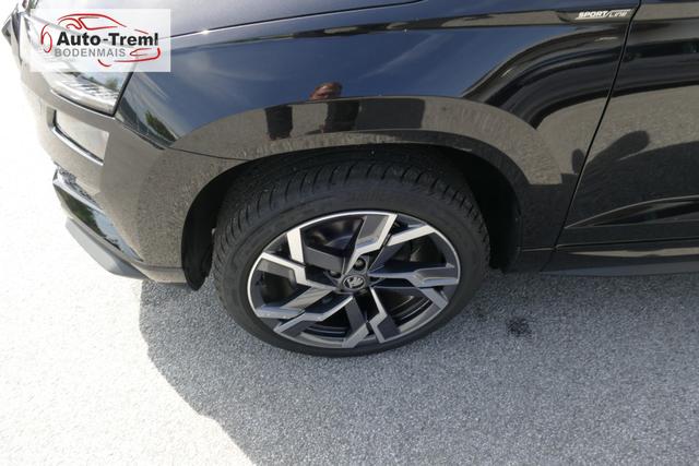 Skoda Karoq Sportline 2.0 TSI DSG 190 PS 4x4 5JG AHK Navi 19" Alu beh.WS. SHZvo+hi Kamera PCDvo+hi variabler Ladeboden 