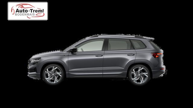 Skoda Karoq Sportline 2.0 TSI DSG 190 PS 4x4 5JG AHK Navi 19" Alu beh.WS. SHZvo+hi Kamera PCDvo+hi variabler Ladeboden 
