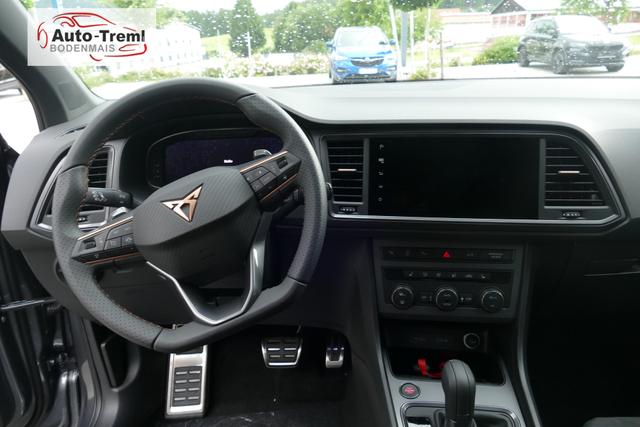 Cupra Ateca 1.5 TSI DSG 150 PS AHK Top View Virtual Pedal el.H. 19" Copper SHZ LHZ 5JG Assistenz L Dachhhimmel schwarz Induktionsladeschale Navi Kamera Parkassist 