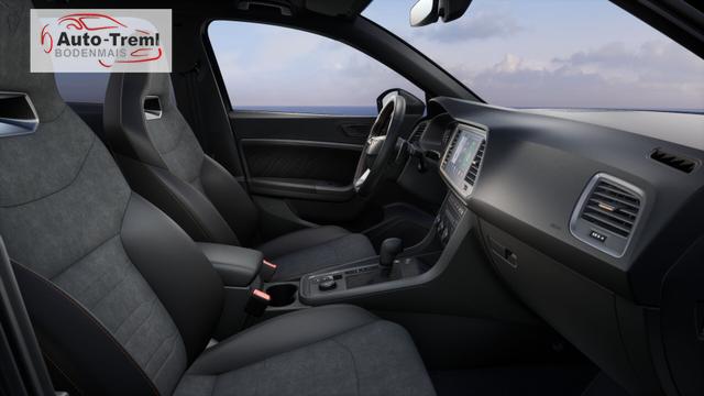 Cupra Ateca 1.5 TSI DSG 150 PS AHK Top View Virtual Pedal el.H. 19" SHZ LHZ 5JG Assistenz XL Dachhimmel schwarz Induktionsladeschale Navi Kamera Parkassist 