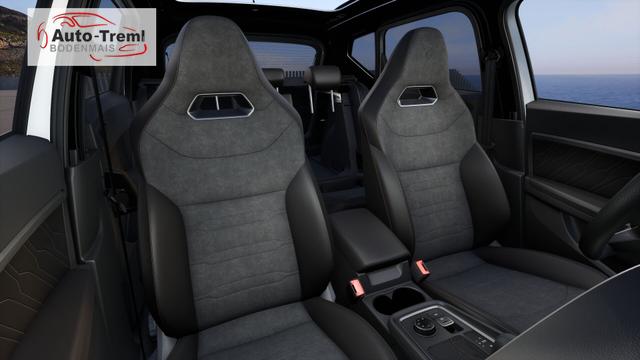 Cupra Ateca 2.0 TSI DSG 190 PS 4Drive Pano AHK el.Sitz Top View Virtual Pedal el.H. 19" Black Matt SHZ LHZ 5JG Assistenz XL Dachhimmel schwarz Induktionsladeschale Navi Kamera Parkassist 4x4 